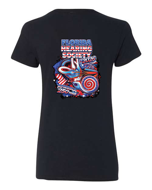 Florida Hearing Society T-Shirt 2026 - Black Ladies