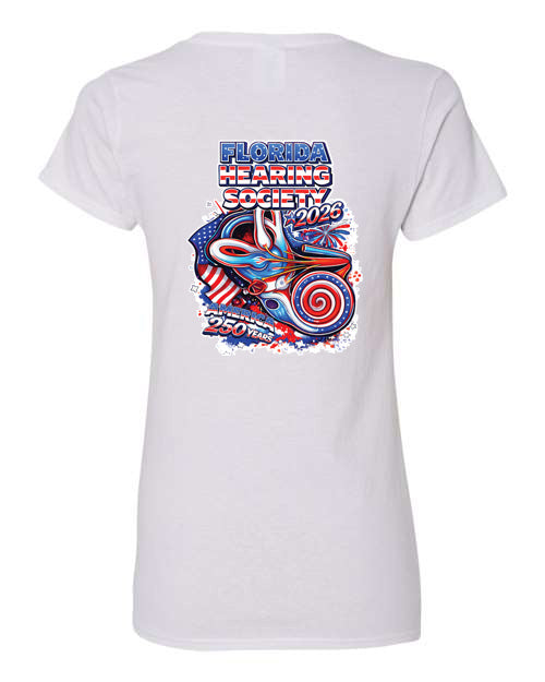 Florida Hearing Society T-Shirt 2026 - White Ladies