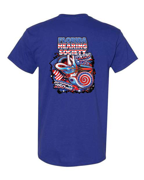 Florida Hearing Society T-Shirt 2026 - Blue