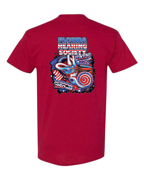 Florida Hearing Society T-Shirt 2026 - Red