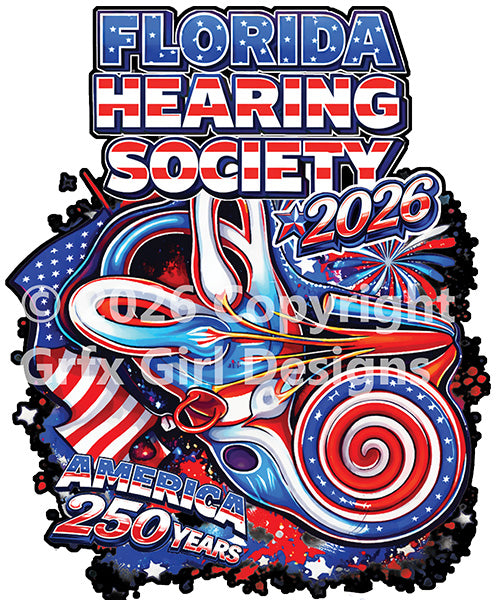 Florida Hearing Society T-Shirt 2026 - Red
