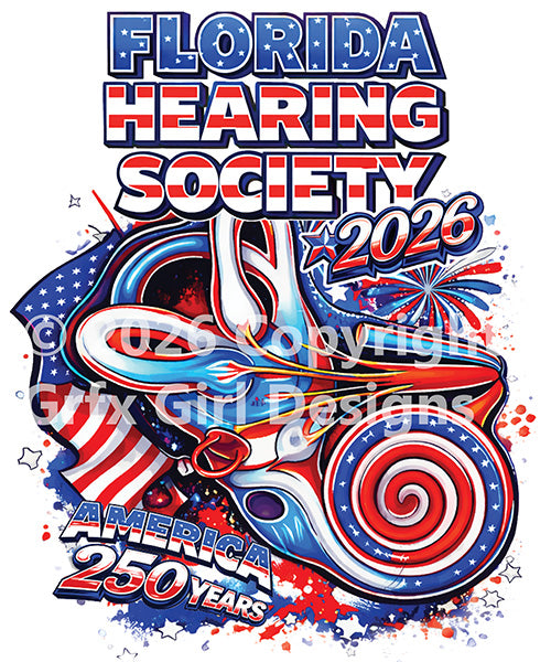 Florida Hearing Society T-Shirt 2026 - White